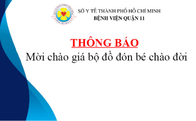 Thông báo mời chào giá bộ đồ đón bé chào đời